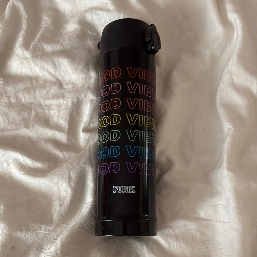 PINK Victoria's Secret Black Vibes Thermos